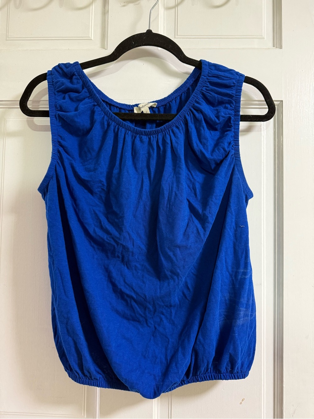 Madewell Women’s Royal Blue and Navy Vest Size Small